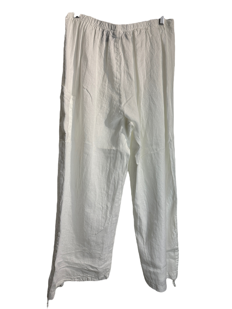 White Bryn Walker Light Linen Renzo Pants