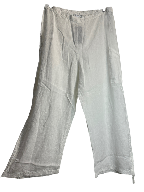 White Bryn Walker Light Linen Renzo Pants