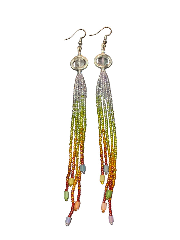 Soft Rainbow Mini Shoulder Duster Earrings