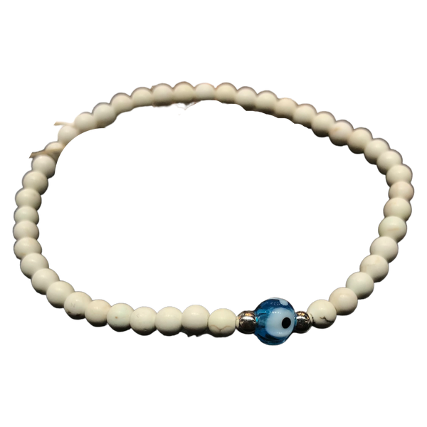 Alive Intention Tiny Shield White Bracelet