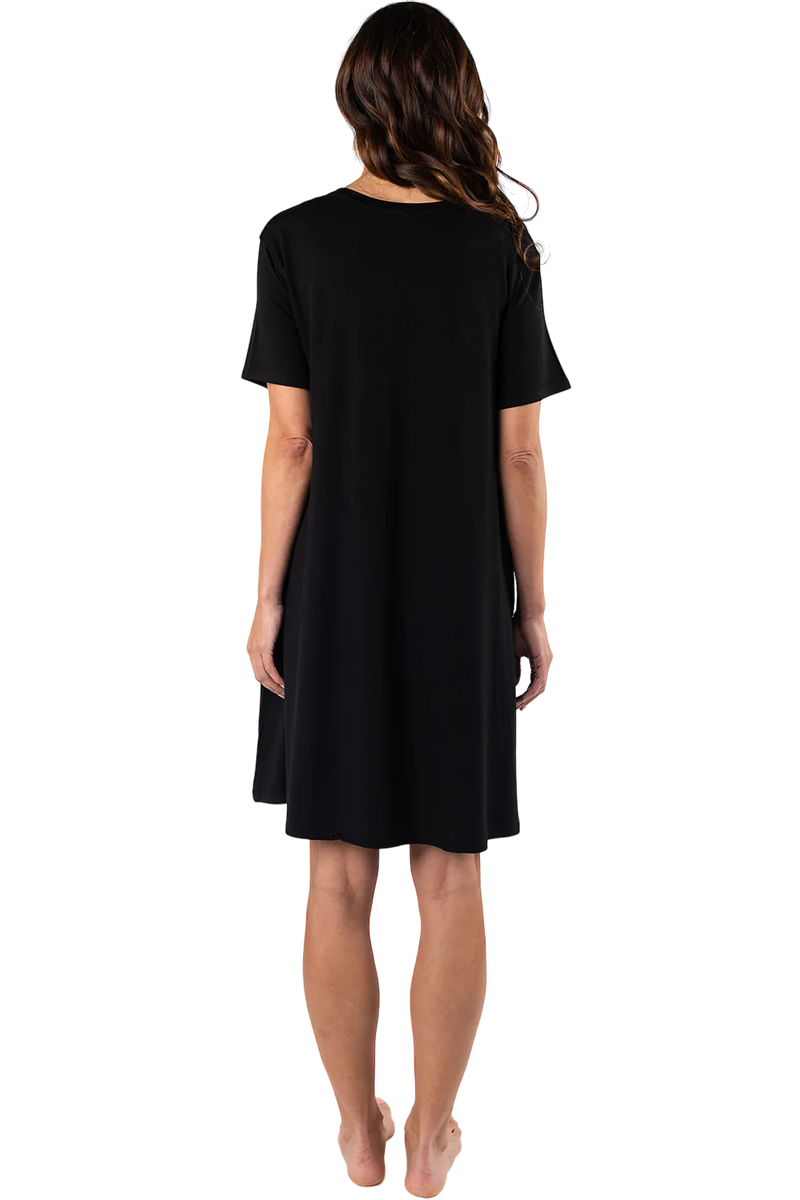 Terrera Jocelyn Black T-Shirt Dress