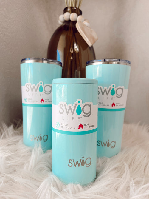 Swig Life Shimmer Aquamarine Tumbler 32oz