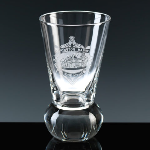 Engraved Masonic Balmoral Firing Glass