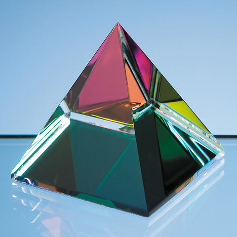Engraved Pyramid Paperweight