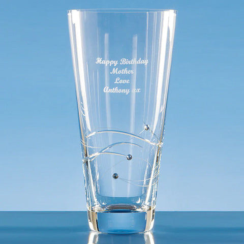 Diamante Glass Vase