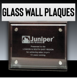 Engraved Glass Wall Plaques