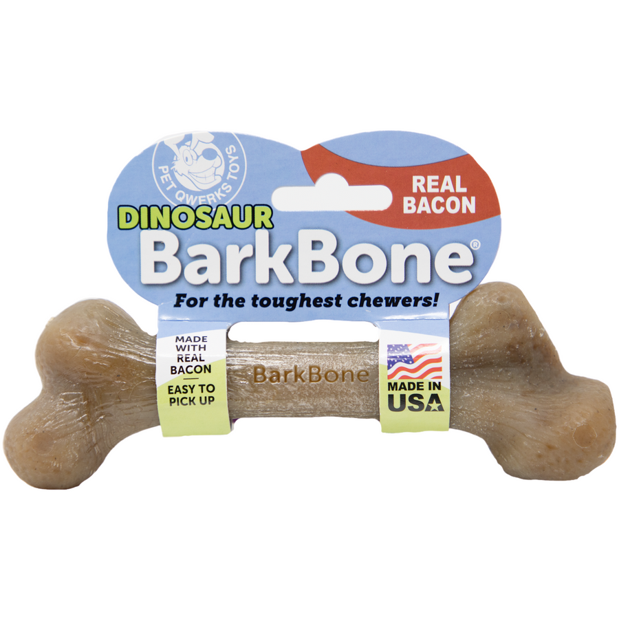 Dinosaur Barkbone Bacon Nylon Real Bacon Chew Toy Best Buddy Dog Products Llc