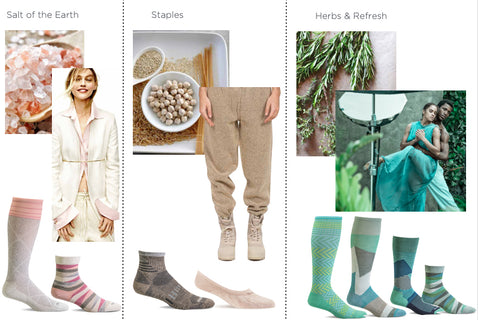 Color inspiration: salt of the earth, staples, herbs and refresh