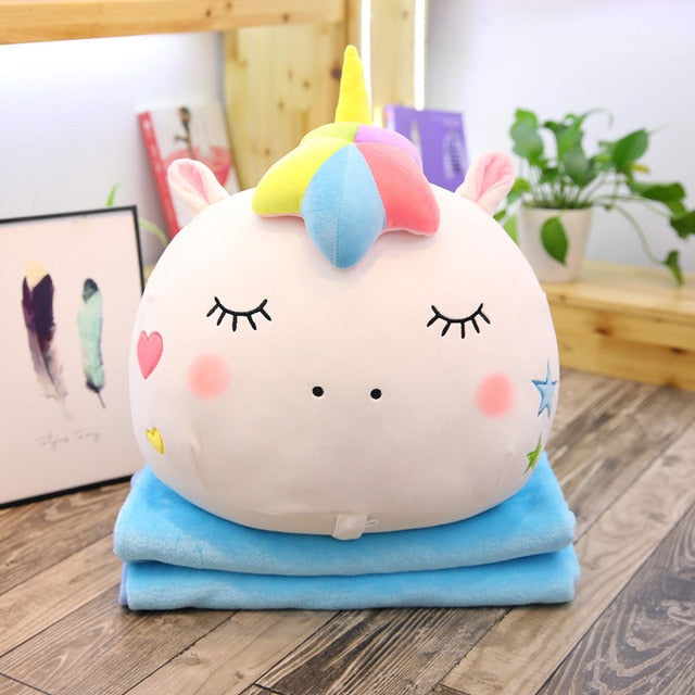 unicorn fluffy pillow