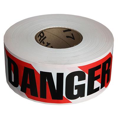 Striped Danger Barricade Tape - 3'' Wide x 1000' Long – SG World USA