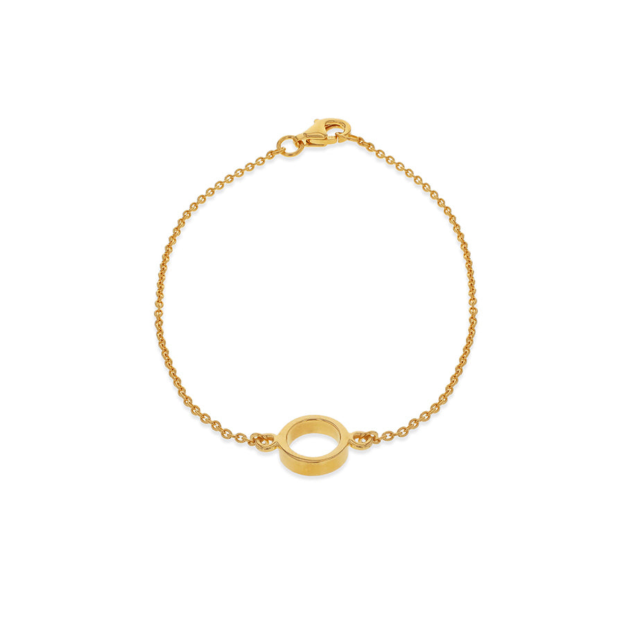 Gold Open Circle Bracelet – Eleven Fifteen Jewellery