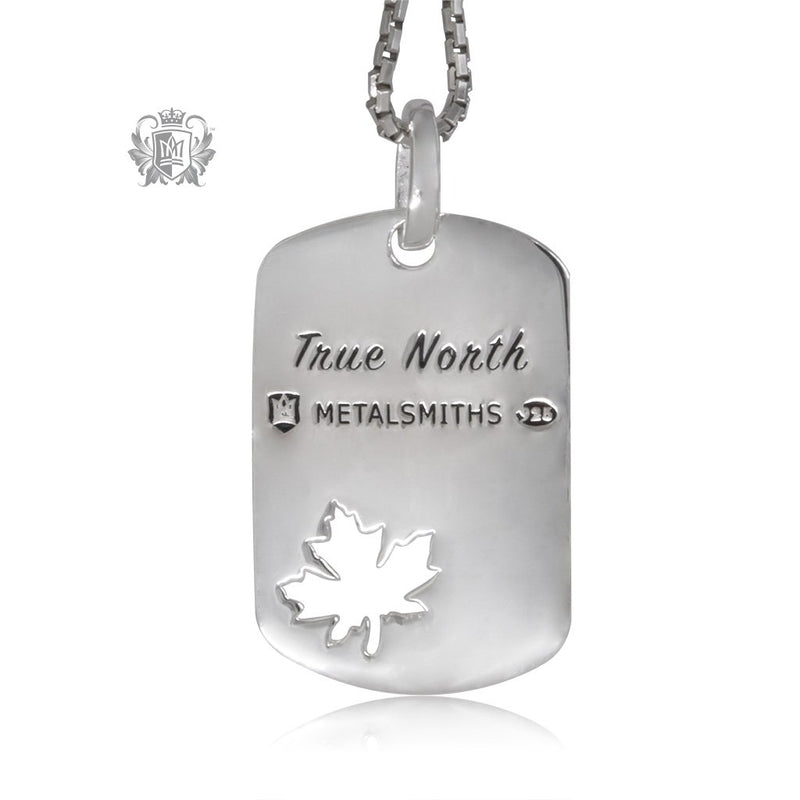 True North Maple Leaf Pendant Metalsmiths Sterling
