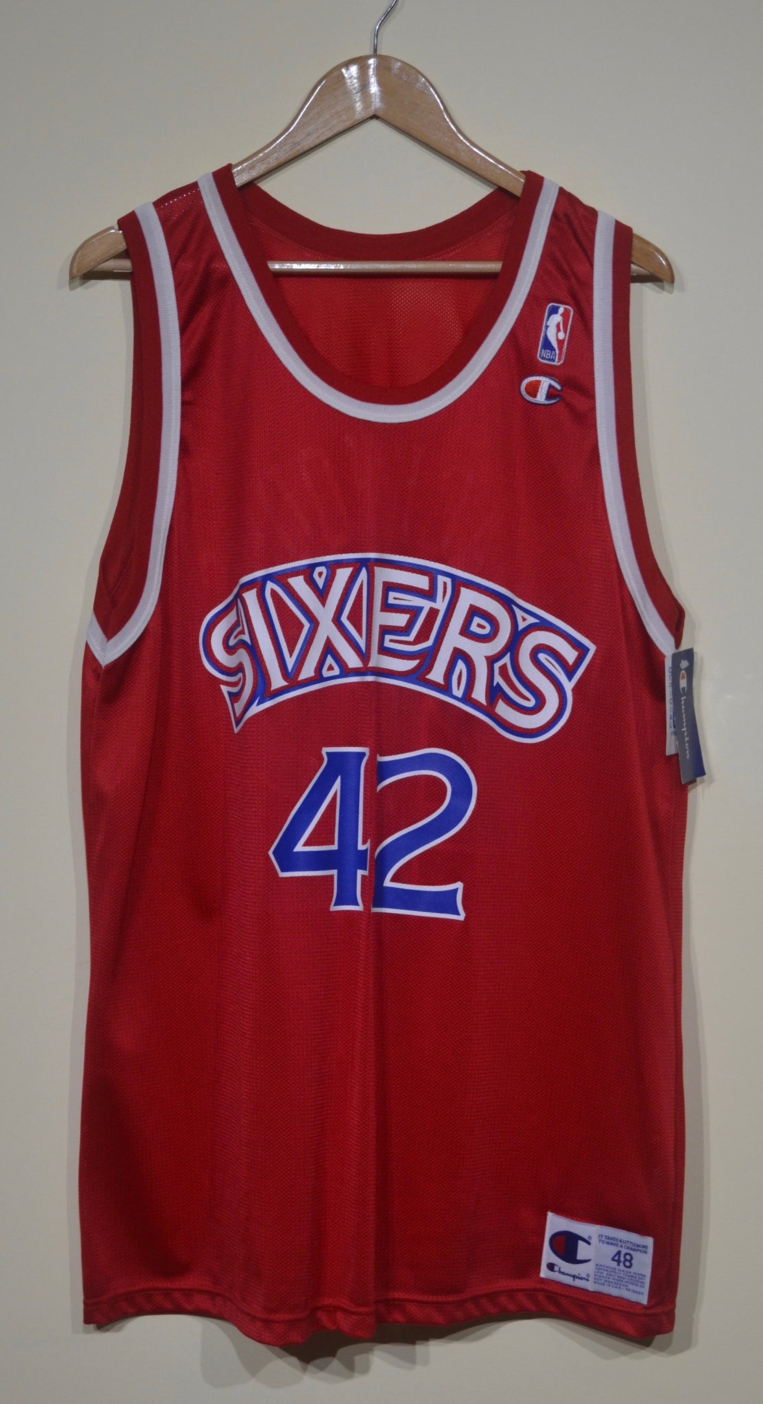 Jerry Stackhouse Sixers Jersey sz 48/XL 