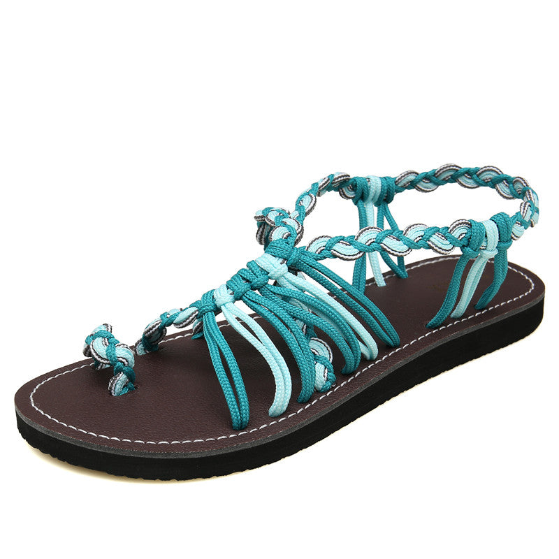 breathable bandage beach flat sandals