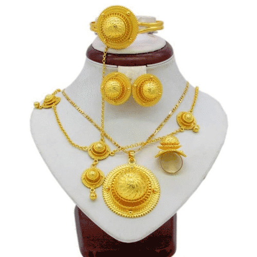 Nfho gold plated habesha jewellery