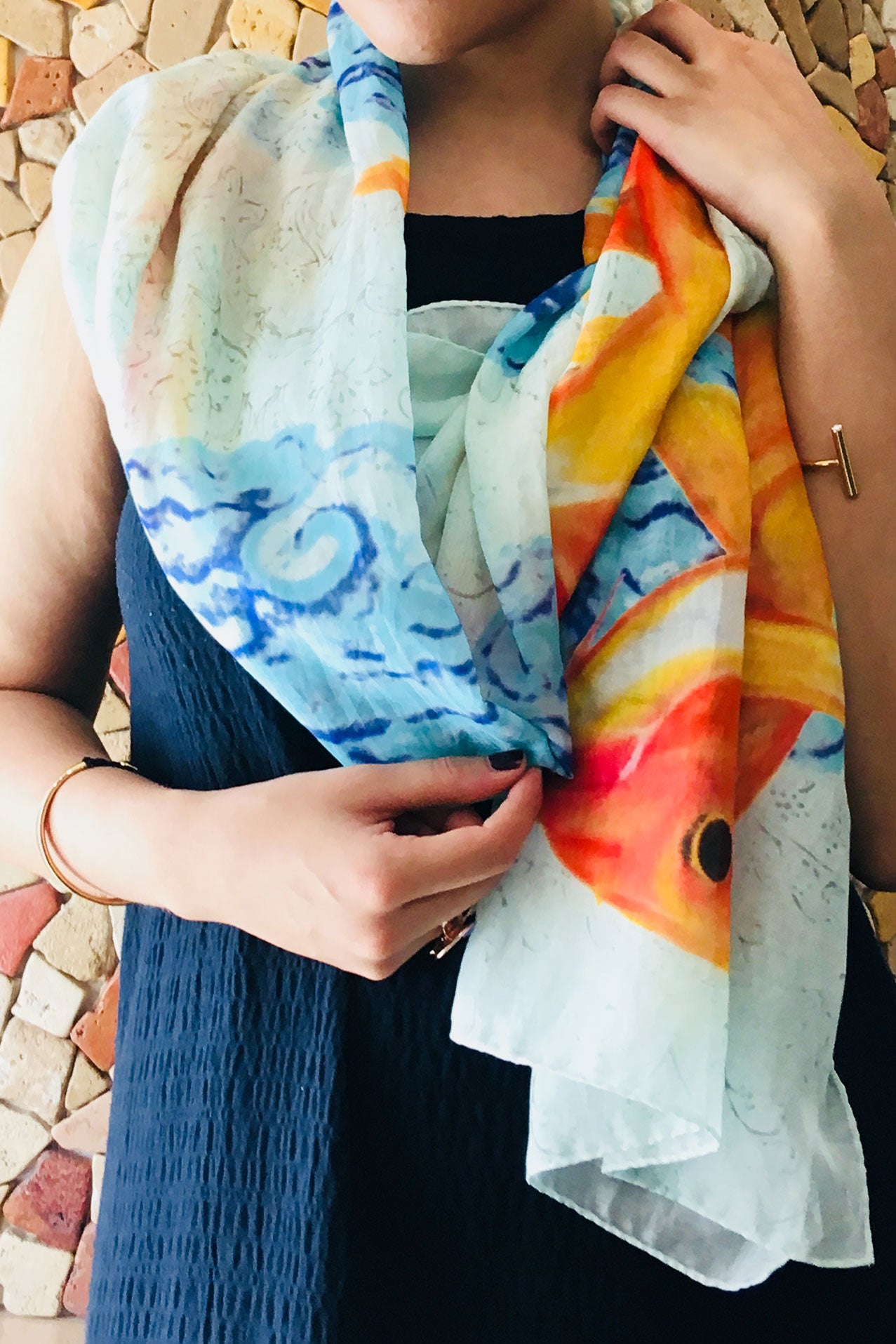 cotton and silk scarves