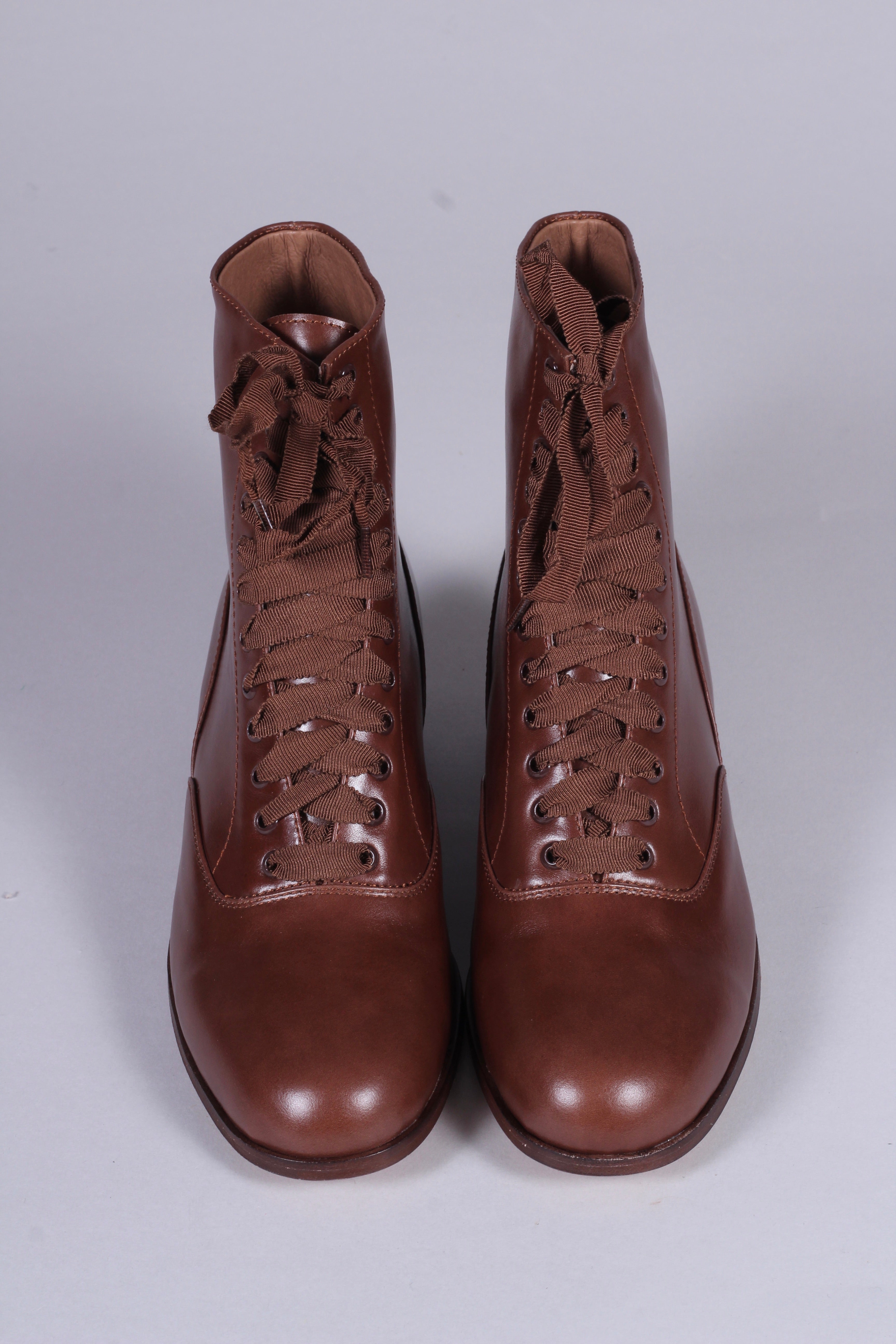 / 1930'er vintage læderstøvler - Brun - Britta Divine