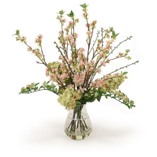 Image of Peegee pink hydrangea in vase