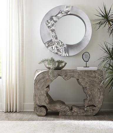 Philip Round Mirror, Medium by Remains Lighting Co.