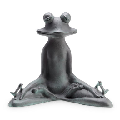 Relaxed Yoga Frog Garden Sculpture — ShopTheAddison