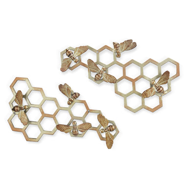 SPI Home 35123 13 x 6 x 3 in. Honeycomb & Bee Wall Mounted