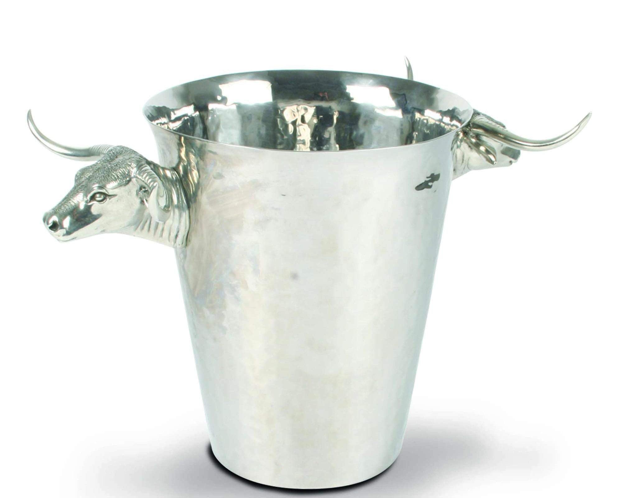 Vagabond House Steel Ice Bucket With Long Horn Steer Handles —  ShopTheAddison