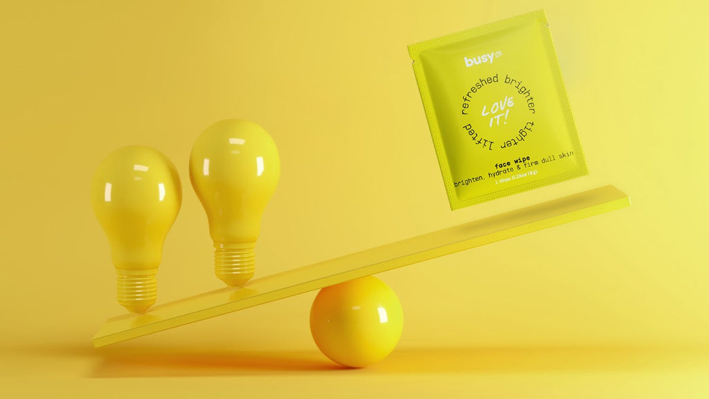 Glow Face Wipe on Sew-saw with Yellow Light Bulbs