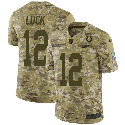 Andrew Luck Indianapolis Colts Salute To Service Embroidered Nike