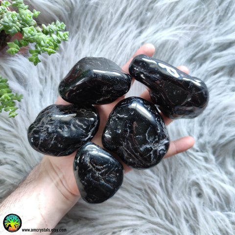 Big Tumbled Black Tourmaline