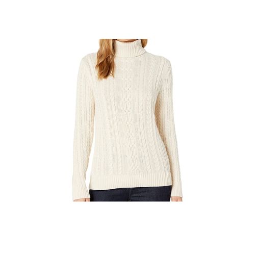 Amazon Essentials Women's Fisherman Cable Turtleneck Sweater (22 Color –  simplexdeals