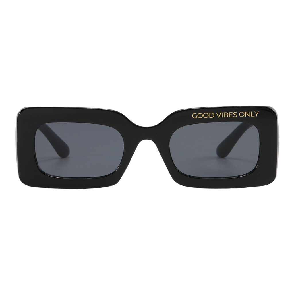 Good Vibes Sunglasses | Black – Gleam Eyewear | Blue Light Blocking Glasses