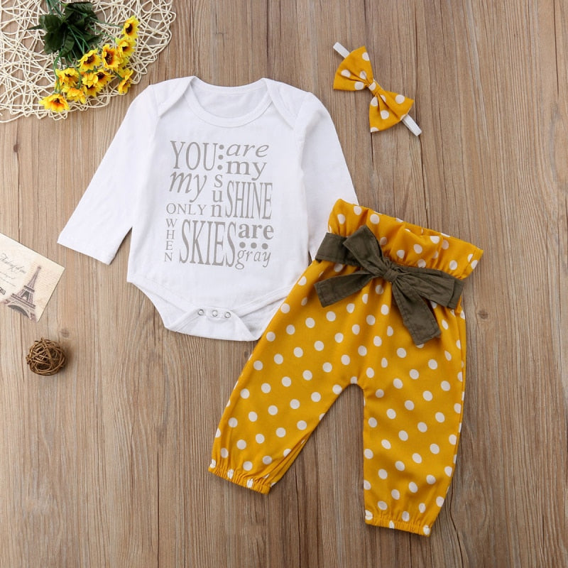 you are my sunshine baby girl outfit