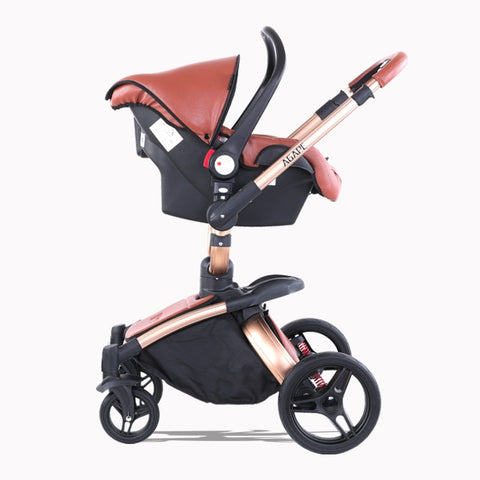 3 in 1 leather stroller