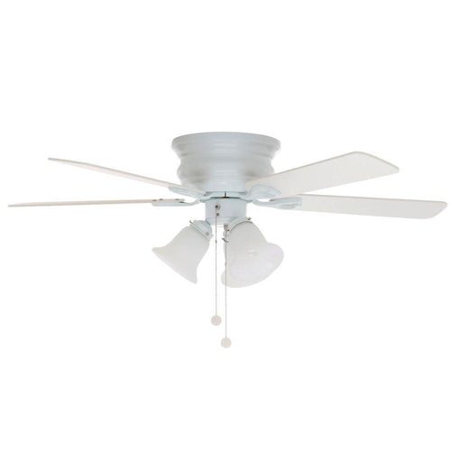 Hampton Bay Clarkston 44 5 Blade 3 Light Ceiling Fan White 754470