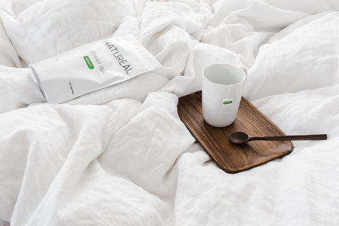 White-goose-down-comforter-natureal-herbal-detoxification-tea-cup