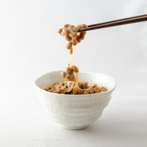Natto, top natural probiotic fermented foods.