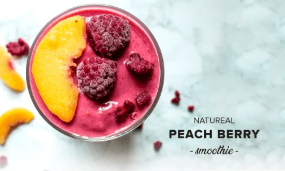 Healthy Weight Loss Smoothie for Weight Loss - Peach Berry Smoothie - NATUREAL