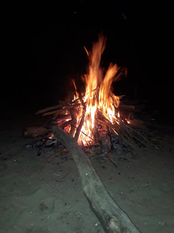 Campfire on Pee Dee River