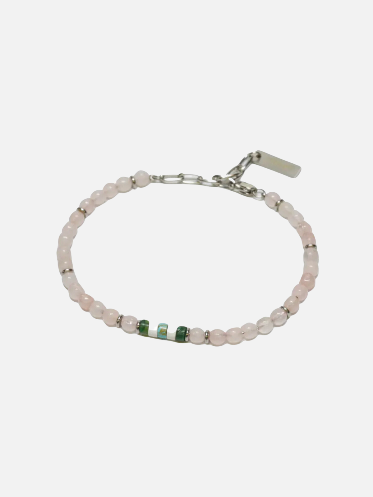 Curated Basics 4mm Quartz with Clasp Bracelet