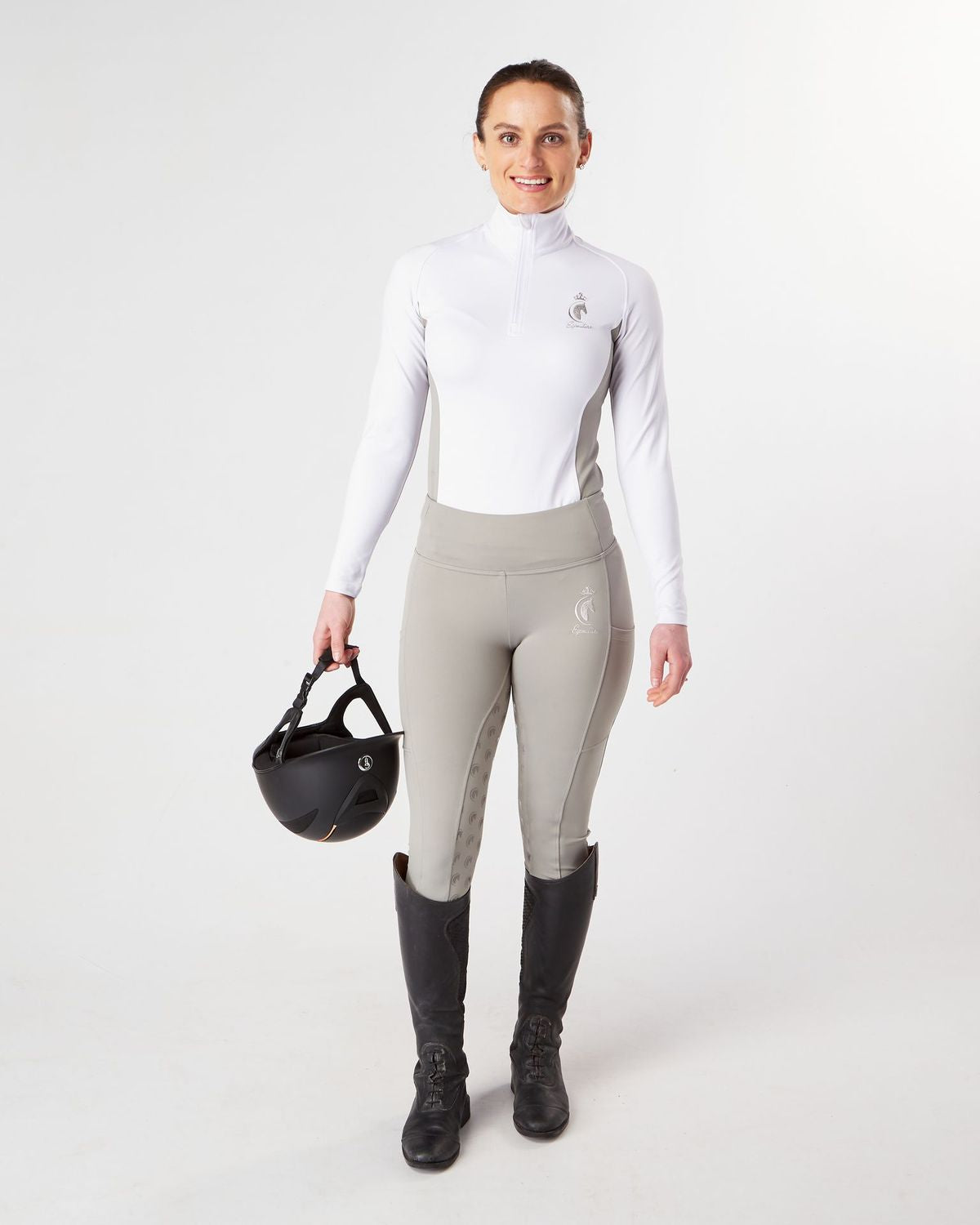 Horse Riding Equestrian Competition Base Layer - WHITE - Eqcouture