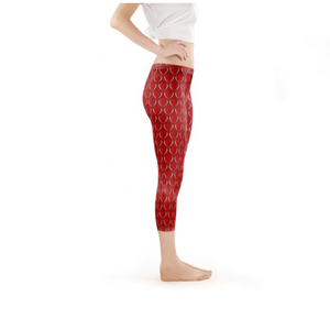 "Kristi" Fluttering Hearts Yoga Pants from the AB Love Luxe Collection