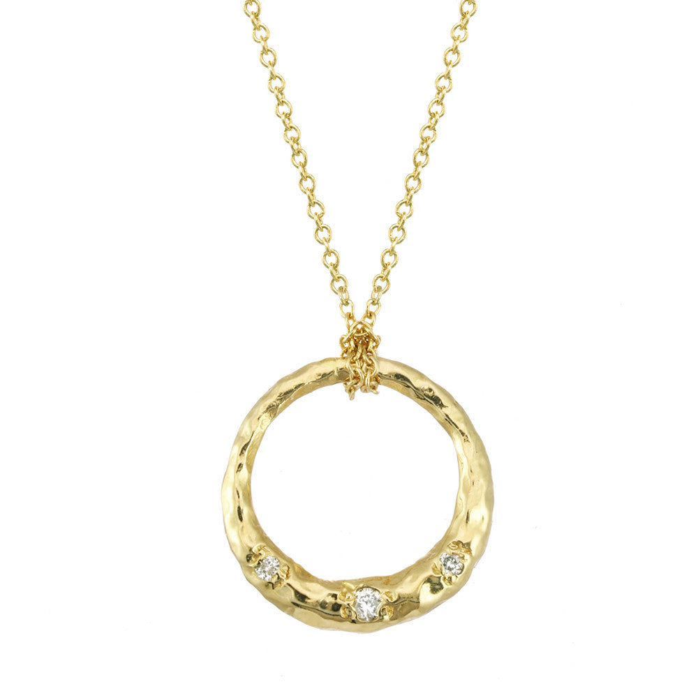 Crescent Moon Circle Necklace | Rebecka Froberg