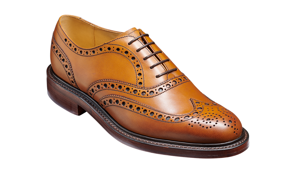 Charles - Cedar Fine Grain Brogue | Mens Brogue | | Barker Shoes USA