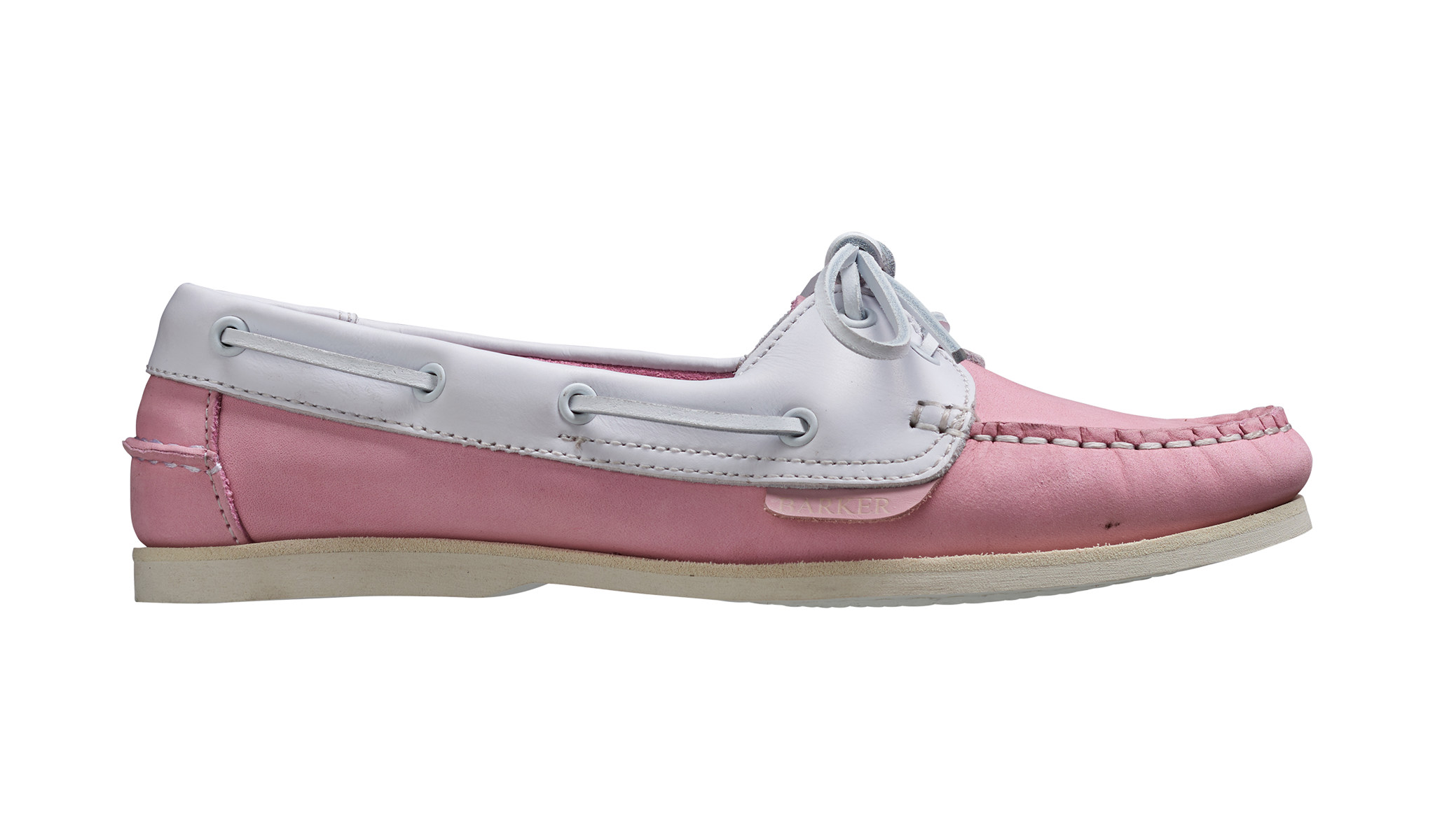 item prinses snor Cleo - Pink Calf Ladies Boat Shoes | Barker Shoes USA