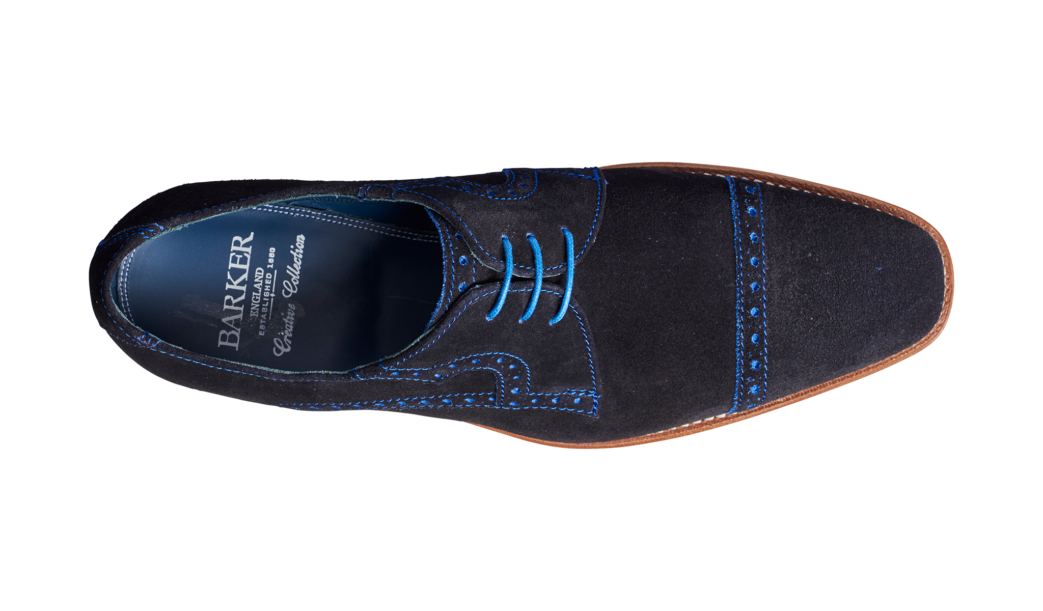 Ashton - Navy Suede | Mens Derby Shoes 