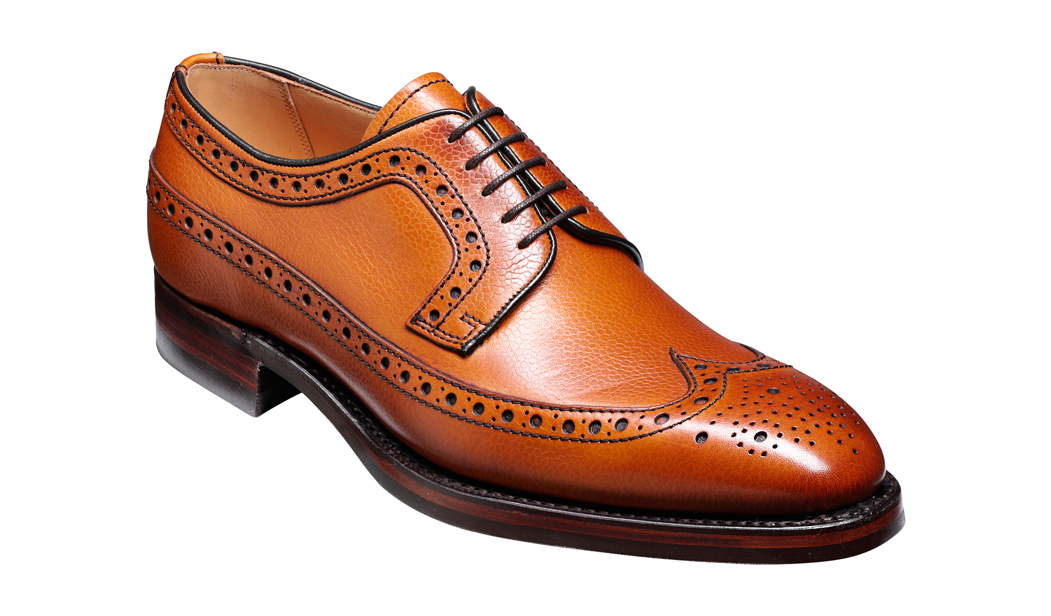 Long-wing brogue shoe for men.
