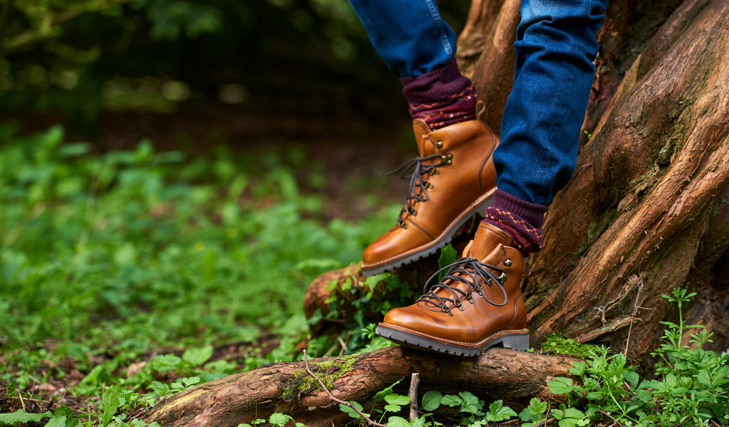 Glencoe - Navy Grain | Mens Boot 