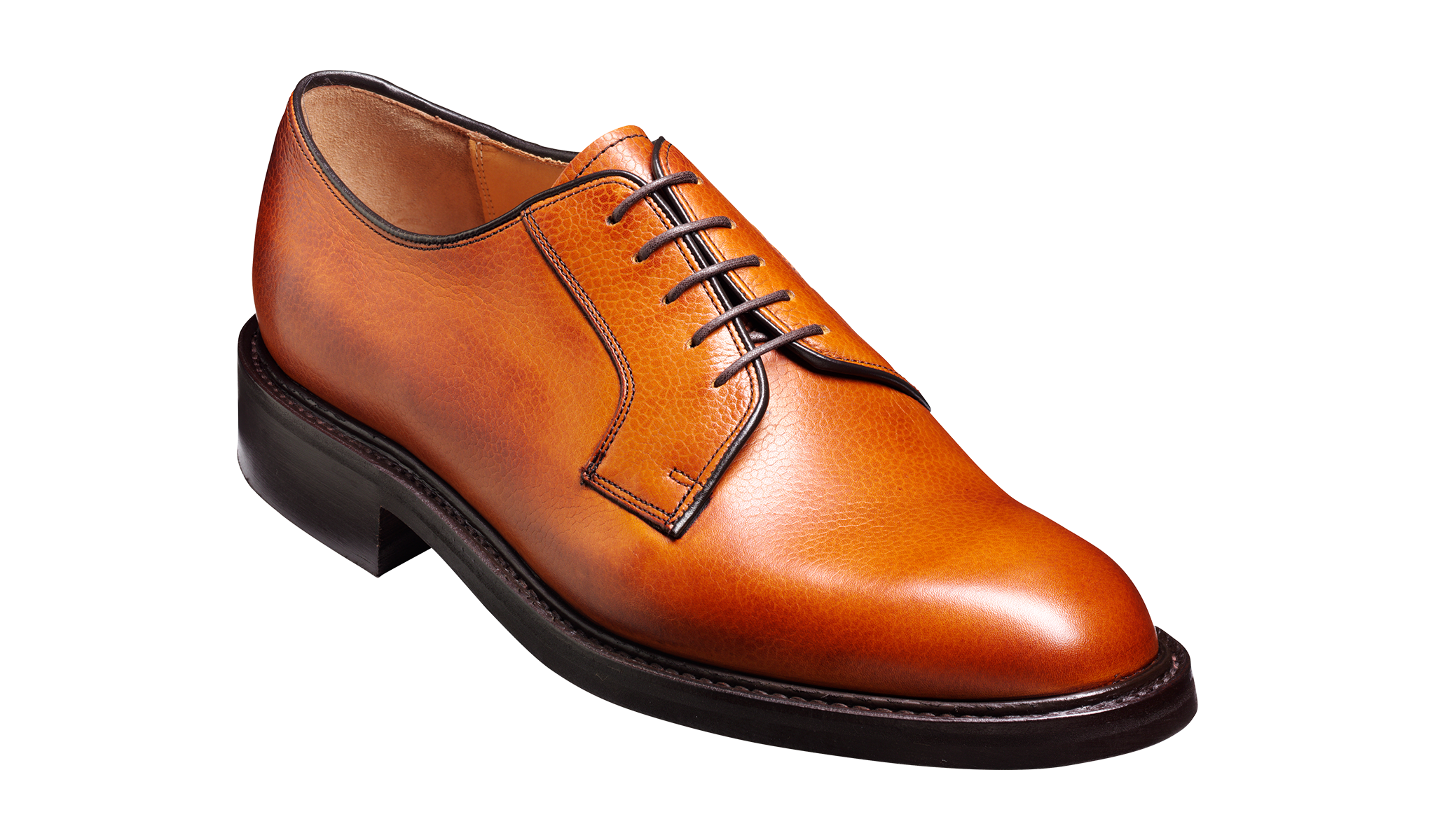 Men's brown derby shoe by Barker