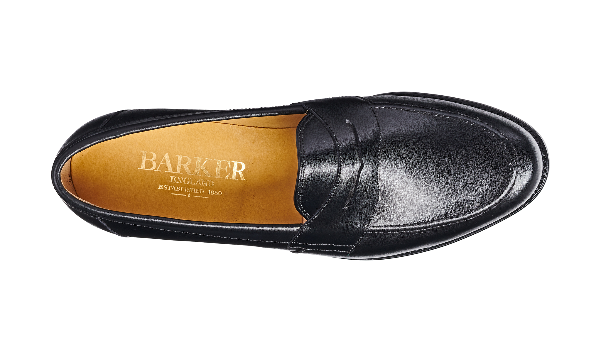 barker black loafers