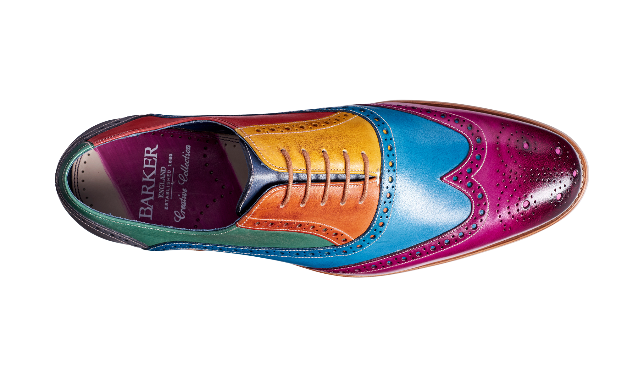 barker multi coloured shoes